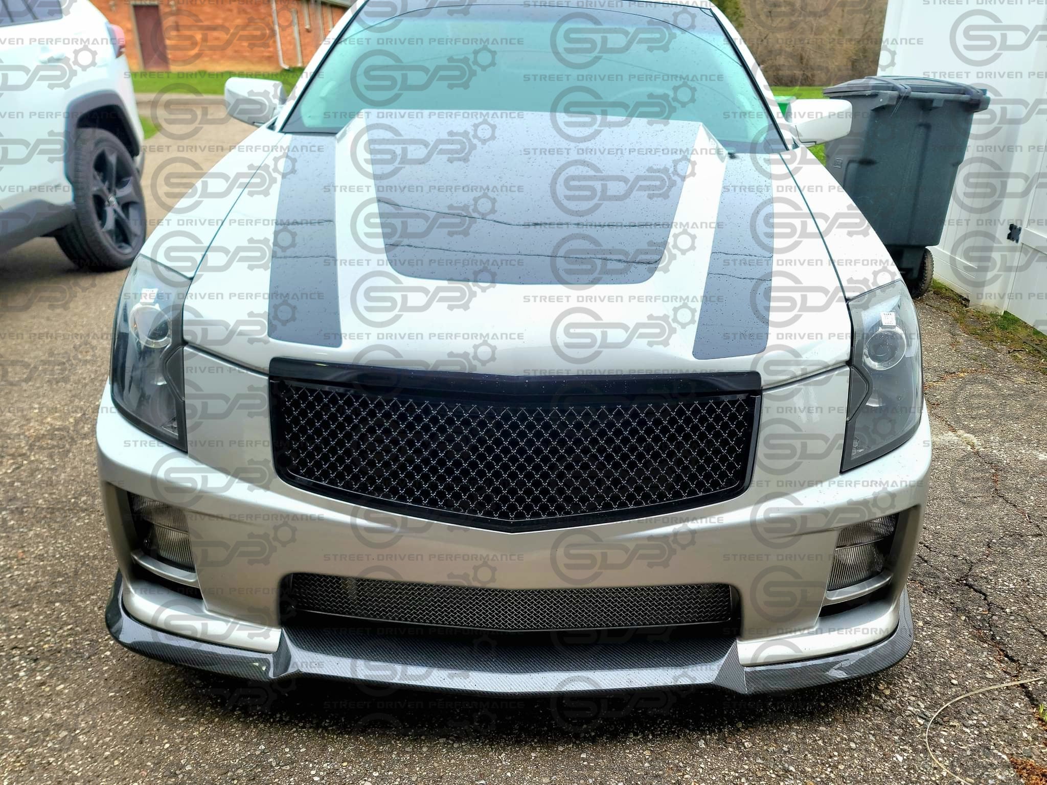 2003-2008 Cadillac CTS-V V1 | SDP Performance Style CARBON FIBER Front Bumper Lower Lip Splitter Ground Effects